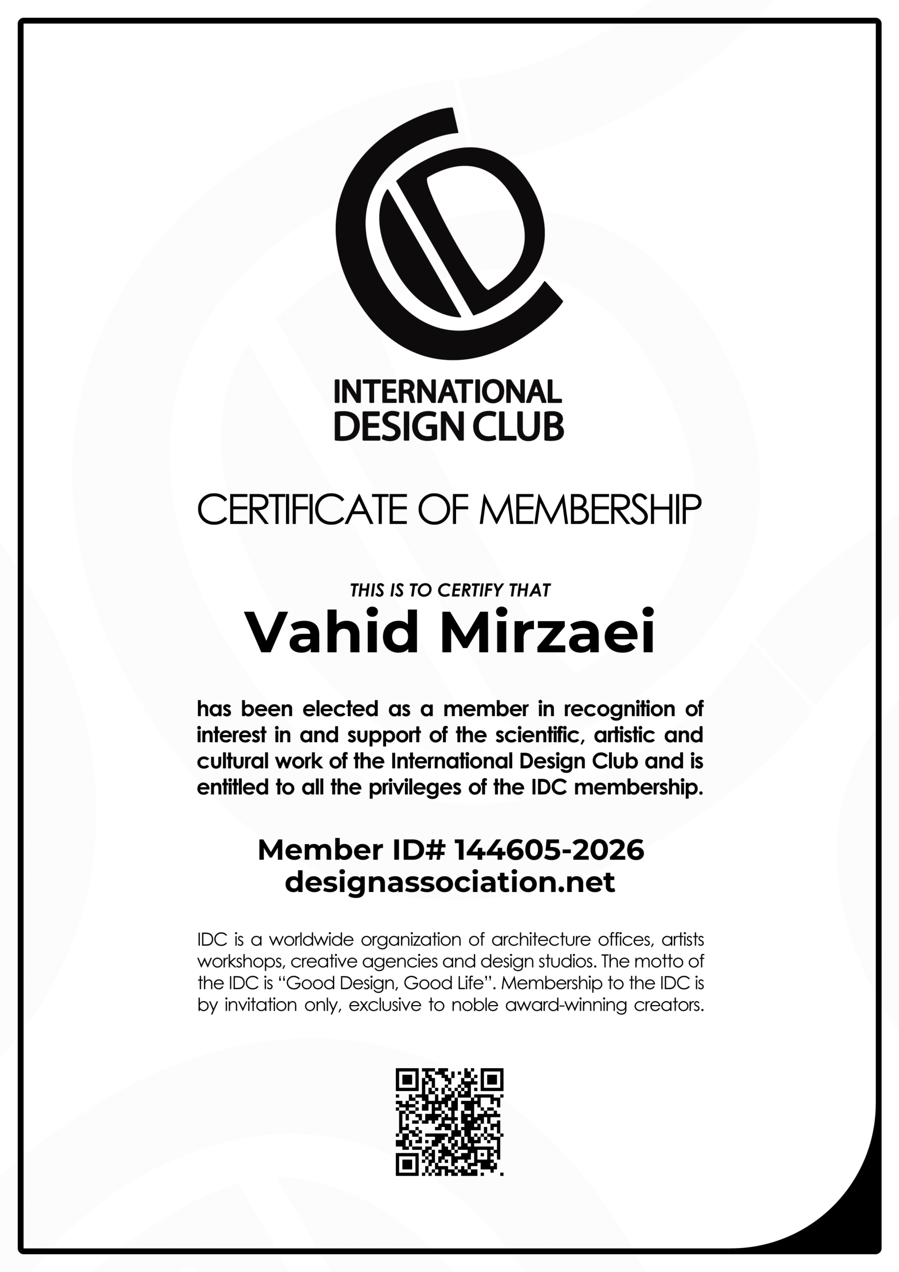 Vahid Mirzaei | Graphic Designer | International Design Club